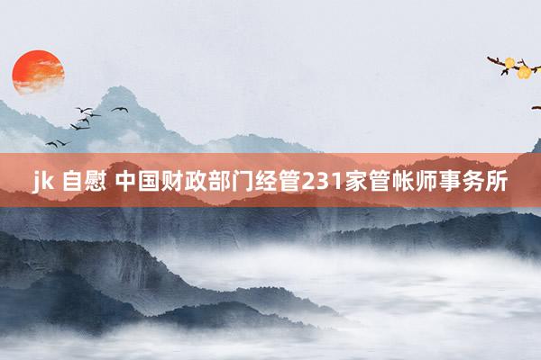 jk 自慰 中国财政部门经管231家管帐师事务所