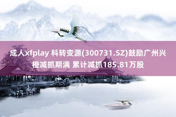 成人xfplay 科转变源(300731.SZ)鼓励广州兴橙